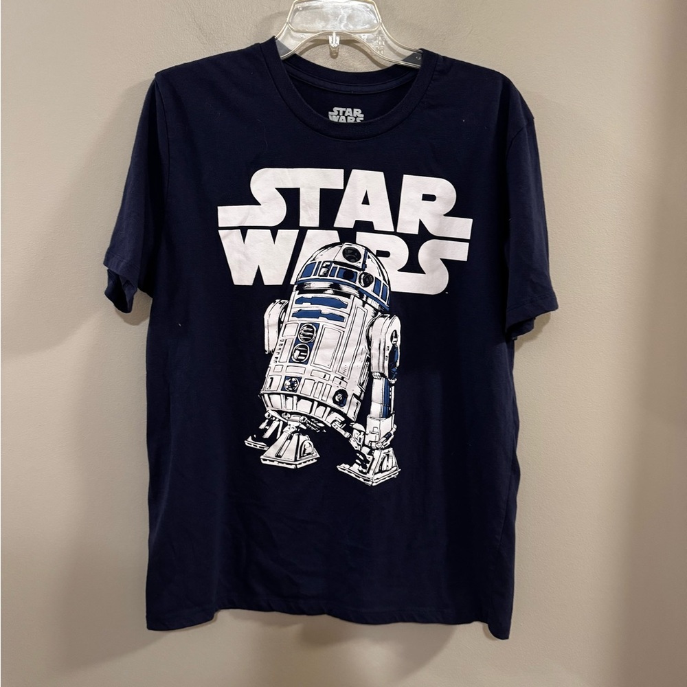 Men's Star Wars Navy R2D2 Graphic Tee. Size L